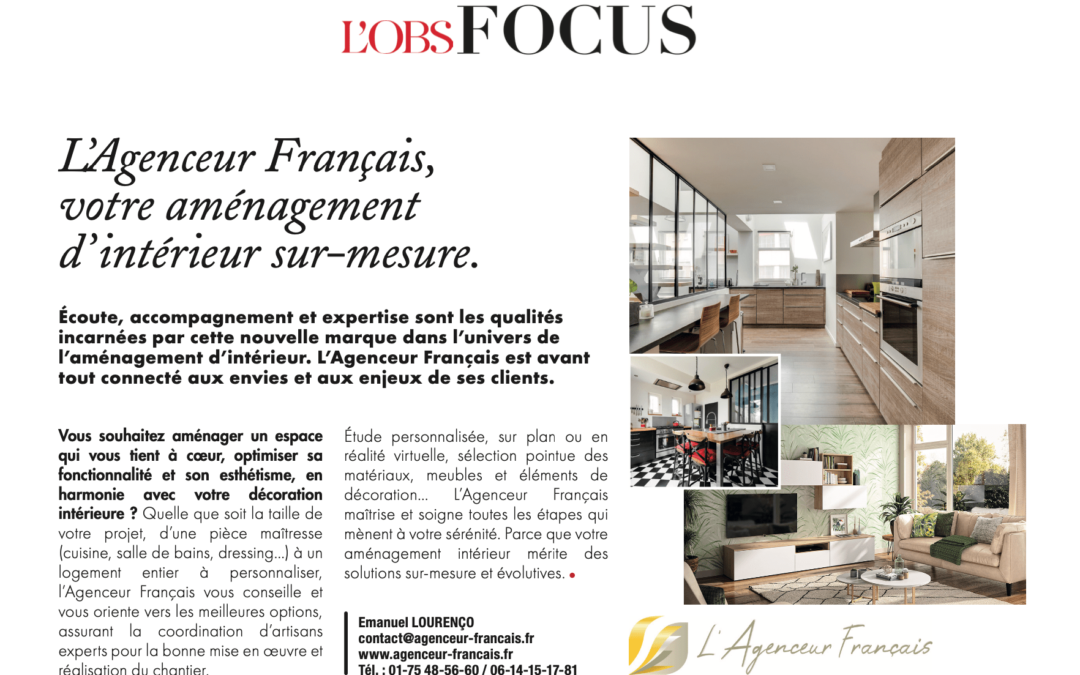agenceur-Francais magazine L'ObsFocus